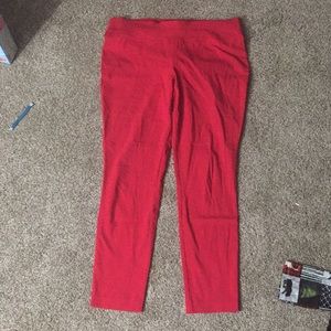 Torrid plus size red stretchy pants